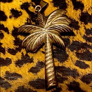 Palm tree 🌴 silver necklace pendant